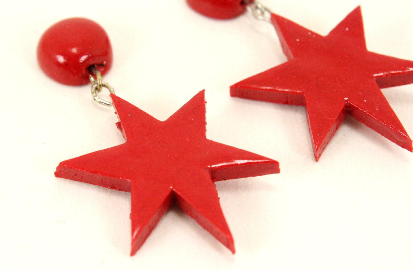 Sailor Mars "Red Star" Earrings Cosplay Costume Jewelry - Thumbnail 3
