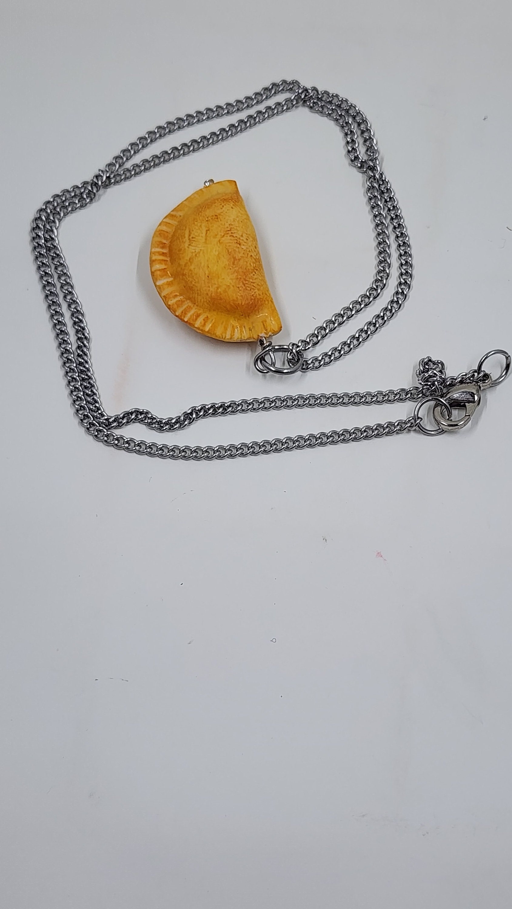 Empanada Necklace| Mini Food | Fake Food - Thumbnail 3