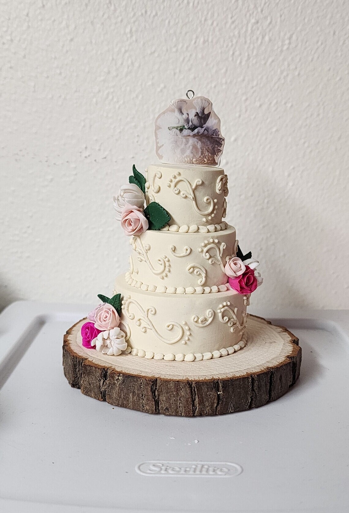 Wedding Cake Ornament Replica | Personalized Gift | Custom Ornament | Personalized Ornament | Birthday cake ornament replica (FF-TS) - Thumbnail 5