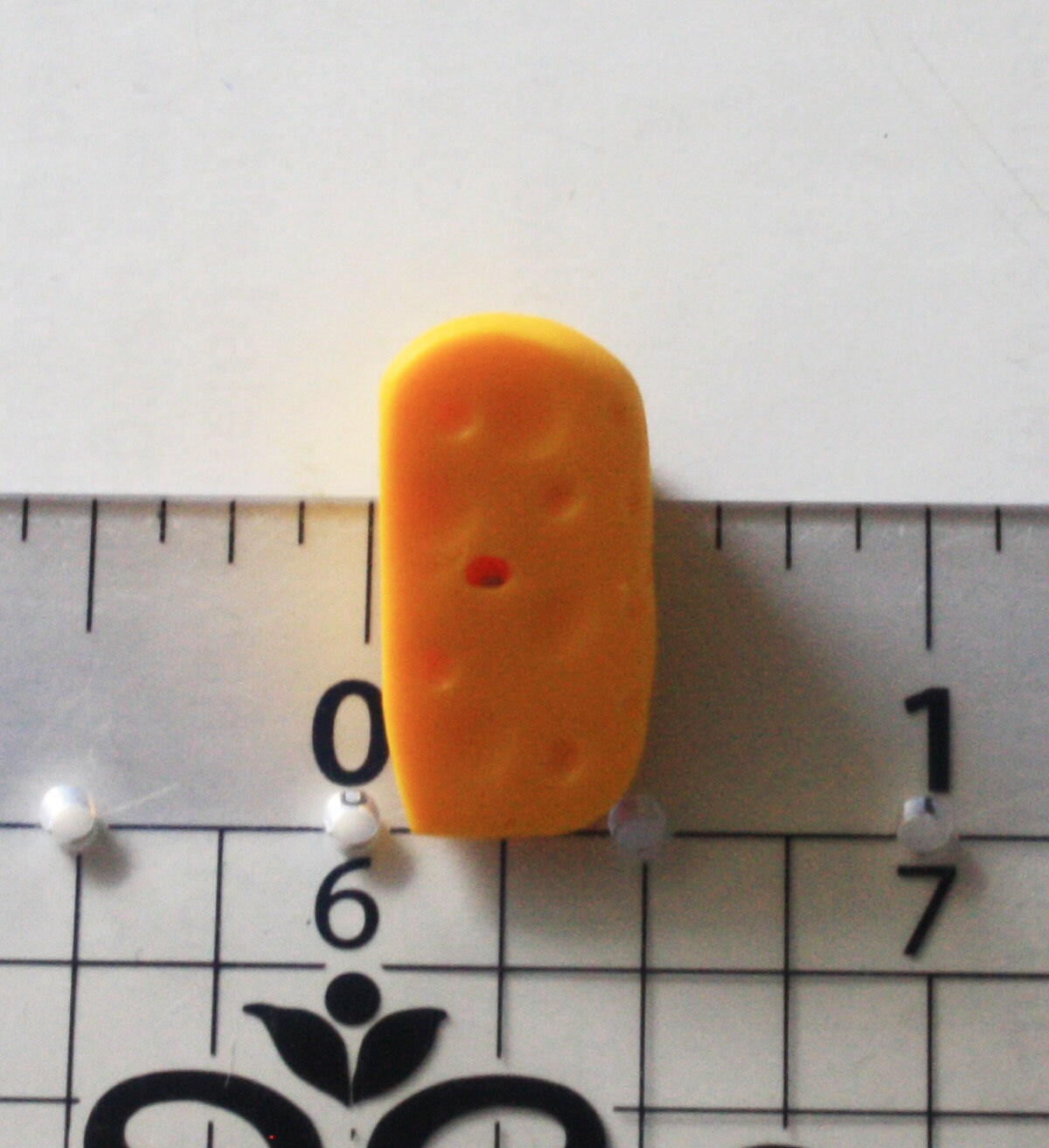 Cheese Wedge Charm Beads - Choose Your Combo - Fake Food - Cheese Head - Go Pack Go - Green Bay Packers - Polymer Clay - Thumbnail 4