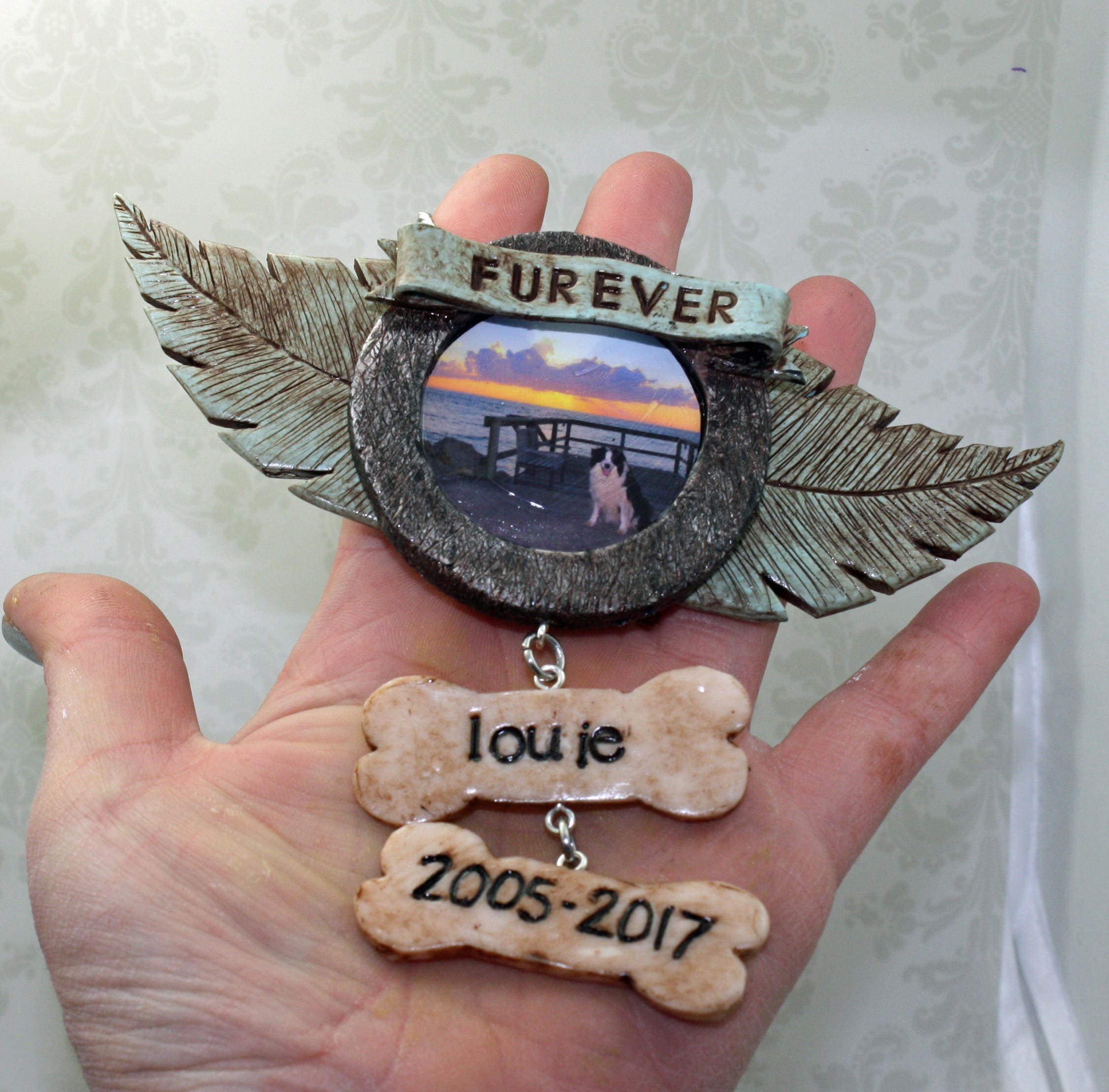 Pet Memorial Custom Ornament | Pet Memorial Gift | Memorial Gift for Loss | Loss of Dog | Loss of Cat | Dog Remembrance Gift | Cat Loss Gift - Thumbnail 7