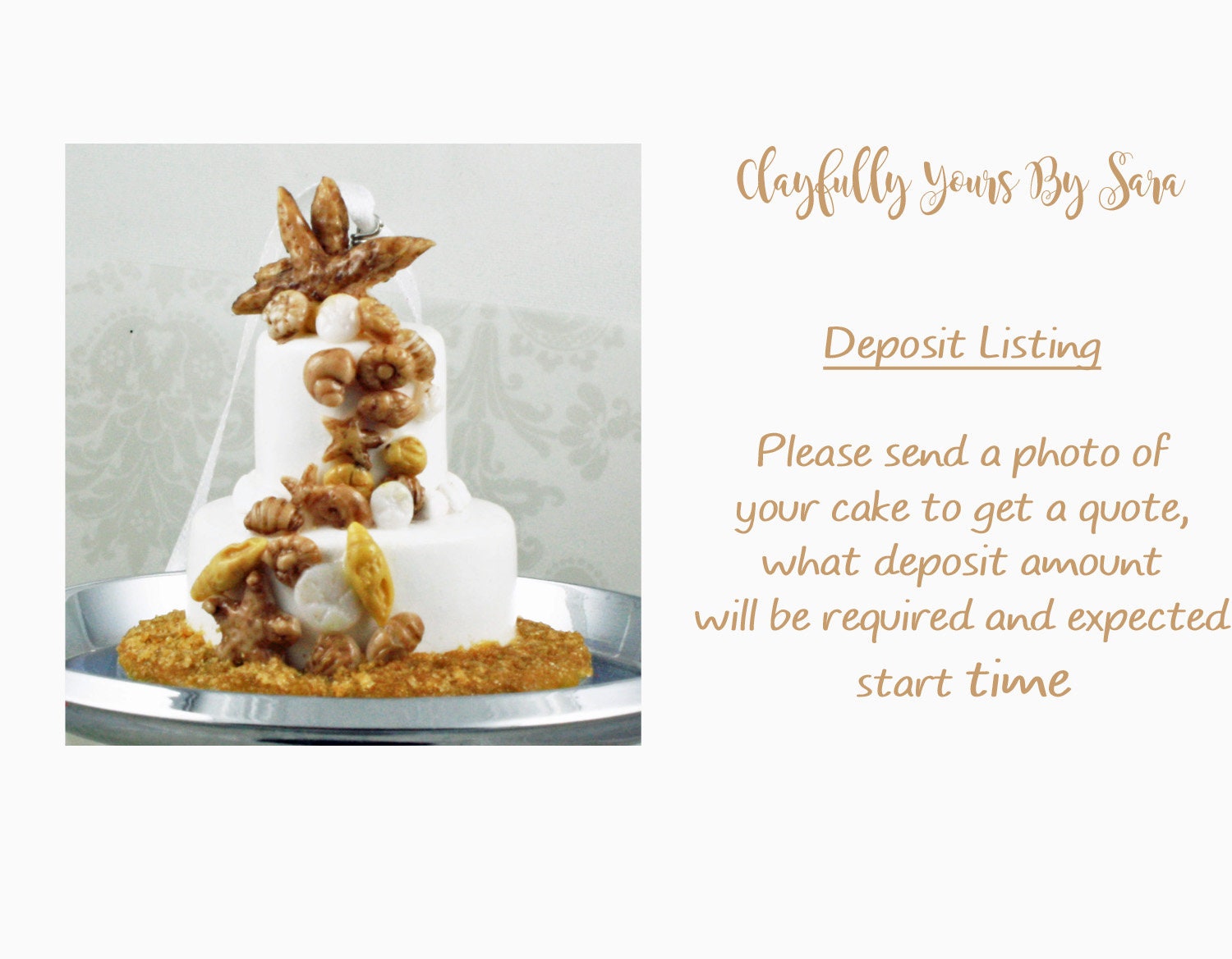 Wedding Cake Mini Replica Custom Ornament - Replica Cake - Wedding Gift - First Anniversary - Newlyweds Gift - Clay Ornament Shop