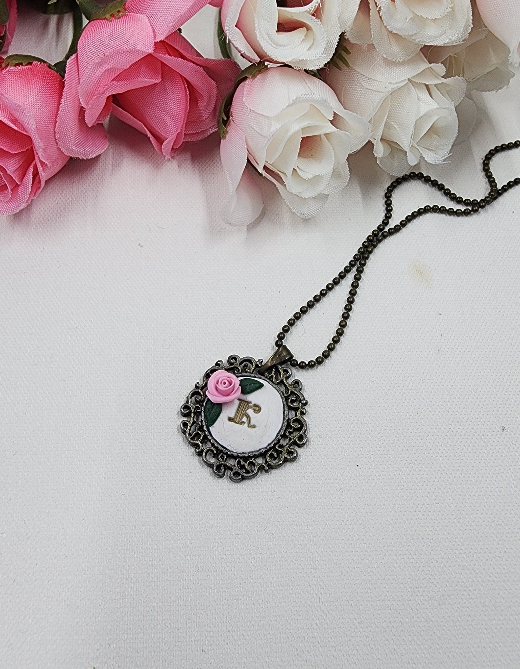 Flower Necklace Repica - Replica - Wedding Gift - First Anniversary - Newlyweds Gift - Clay Shop - Custom