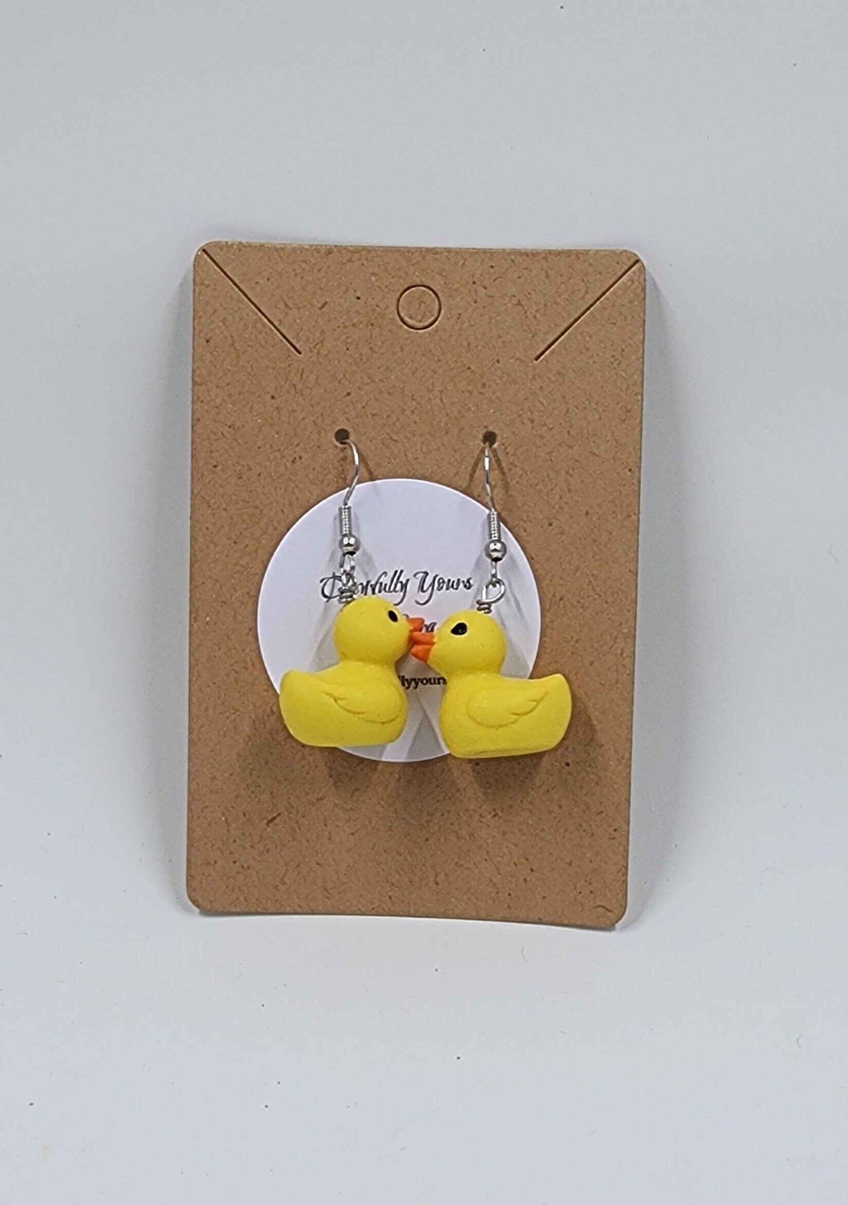 Yellow Rubber Duck Earrings | Duckie - Thumbnail 2