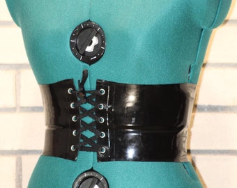 Latex Bodice Mini Corset