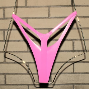 Red Latex thong micro bikini thong, halloween costume, halloween, sexy halloween