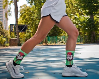 Unisex Hip Hop Panda Socks, Adorable Crazy Socks, Animal lizard Print Socks, Humoristic Funny Socks, Modern Instagram Fancy Accessories