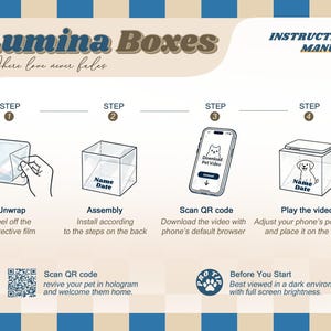 Cajas Lumina holográficas de dibujos animados para mascotas, material holográfico de alta transmitancia, imagen DIY, casa holográfica para mascotas para perros y gatos