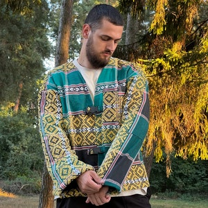Mens cardigan, Oversize Vintage cardigan, Cardigan from Ukraine, Designer Cardigan