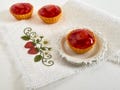 1:12 Miniature Strawberry Tartlet – Dollhouse Summer Tea Table Dessert, Mini Patisserie Set product logo