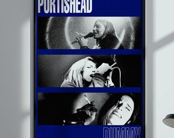 Póster de Portishead (Dummy Poster) - Arte de pared Trip Hop - Impresión musical de los 90 - Descarga digital - Tamaños A2-A4