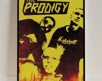 The Prodigy Poster 90s Rave Big Beat Wall Art Digital Download A2-A4