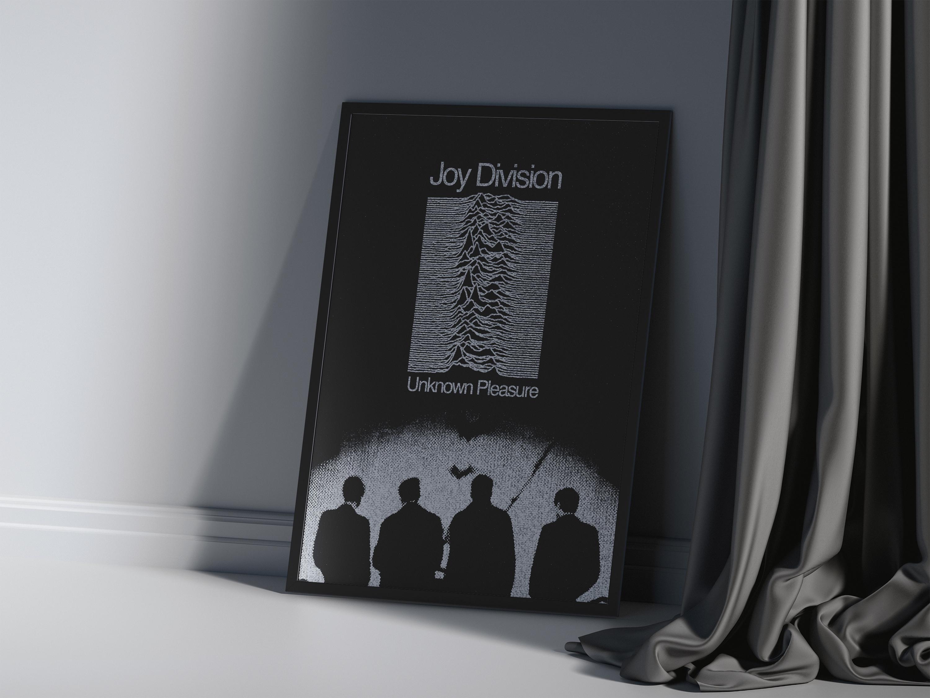 Joy Division Unknown Pleasures Poster Post Punk Art Digital