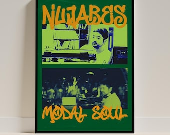 NUJABES (jun Seba) Poster, Music Wall Art, Retro Graphic, Hip Hop
