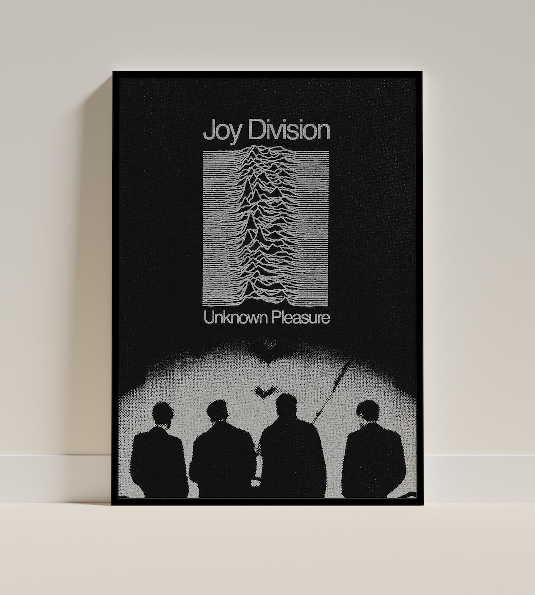 Joy Division Unknown Pleasures Poster Post Punk Art Digital