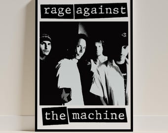 Vintage Original 1990s Rage Against the Machine Poster 1992 Sony