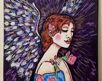 sweet fairy or angel original painting