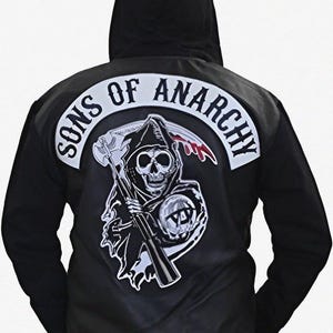 SOA Sons Of Anarchy Highway Motorbiker Hooded Leather Jacket
