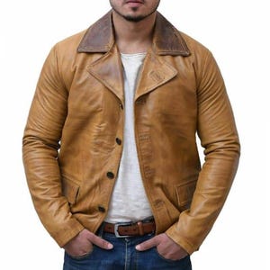Blouson en cuir brun RDR2 Arthur Morgan fait main - Adoptez le style Far West avec ces vêtements inspirés de Red Dead Redemption 2