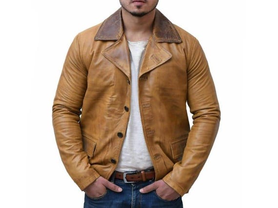 Handmade RDR2 Arthur Morgan Tan Leather Jacket - Embrace the Handmade RDR2 Arthur Morgan Tan Leather Jacket - Embrace the