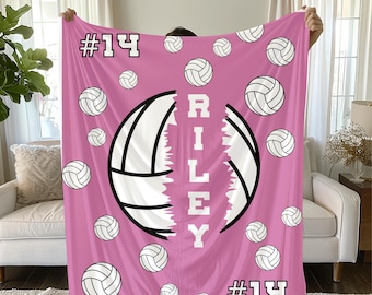 Personalisierte Beachvolleyball-Decke, Teamgeschenk, Trainergeschenk