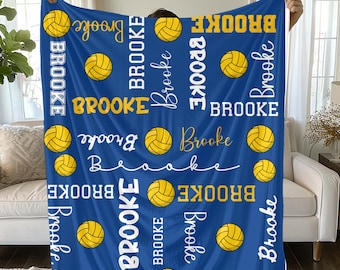 Personalized Water Polo Blanket | Velveteen Plush Blanket