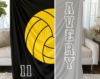 Water Polo Name Blanket| Velveteen Plush Blanket