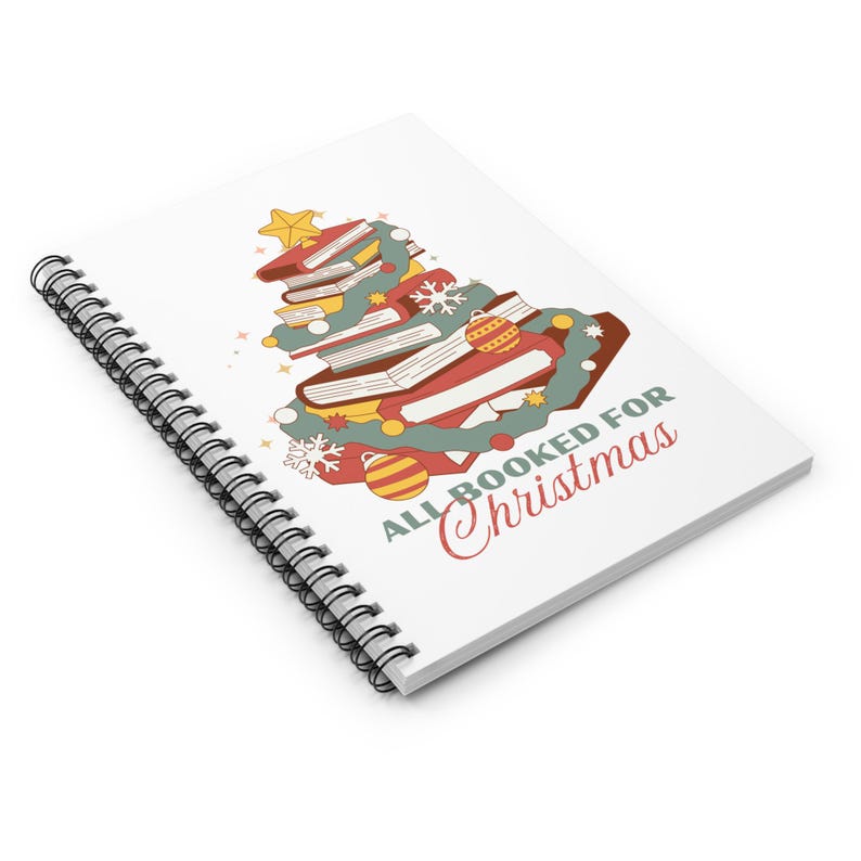 Christmas Booked Notebook Teacher Librarian Journal, Gift for Book