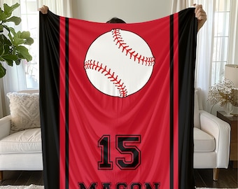 Baseball Blanket: Soft Cozy Throw, Game Day Gift