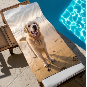 Personalized Picture Beach Towel: Custom Photo Gift