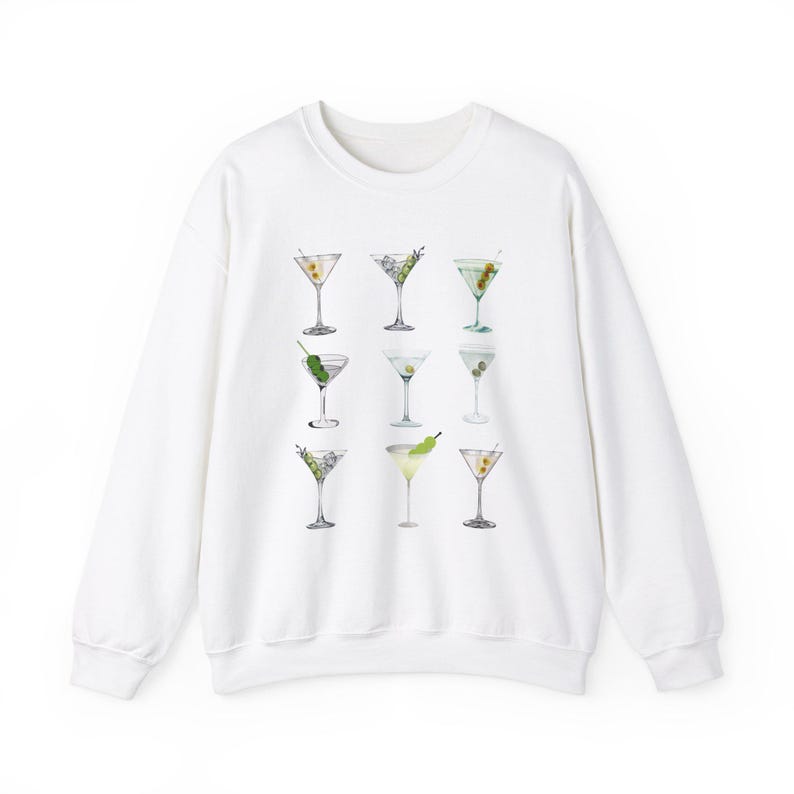 Dirty Martini Sweatshirt: Cocktail Lover Gift, Bar Apparel image 5