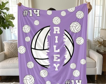 Personalisierte Beachvolleyball-Decke, Teamgeschenk, Trainergeschenk
