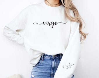 Virgo Sweatshirt: Astrology Zodiac Sign Crewneck Jumper