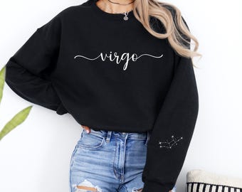 Virgo Sweatshirt: Astrology Zodiac Sign Crewneck Jumper
