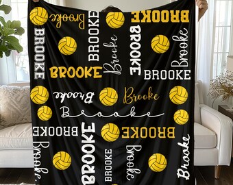 Personalized Water Polo Blanket | Velveteen Plush Blanket