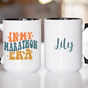 Runner Coffee Mug, Personalized Marathon Runner Gift, Runner Mug, Marathon Runner Gift, Runner Gift, 11oz, 15oz Mug