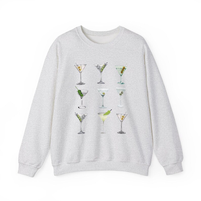 Dirty Martini Sweatshirt: Cocktail Lover Gift, Bar Apparel image 6