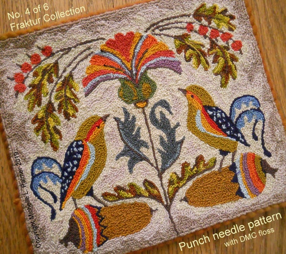 Punch Needle DIGITAL Download Jpeg and PDF PATTERN Embroidery