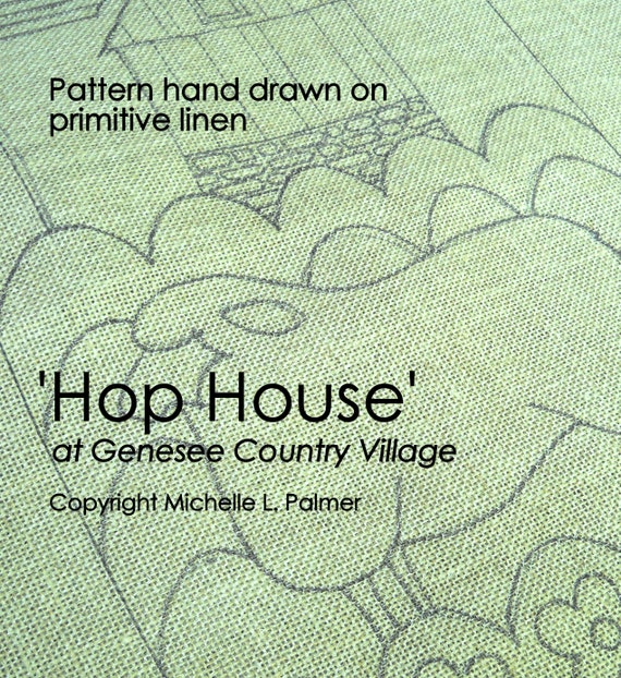 Hop House Genesee Country Village Rug Hook Hooking Pattern Etsy