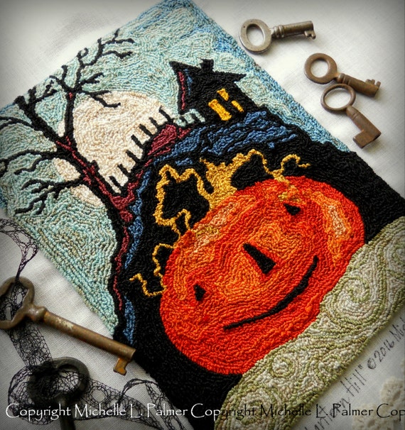 Jack O Lantern Pumpkin Harvest Full Moon Halloween Punch - Etsy Singapore