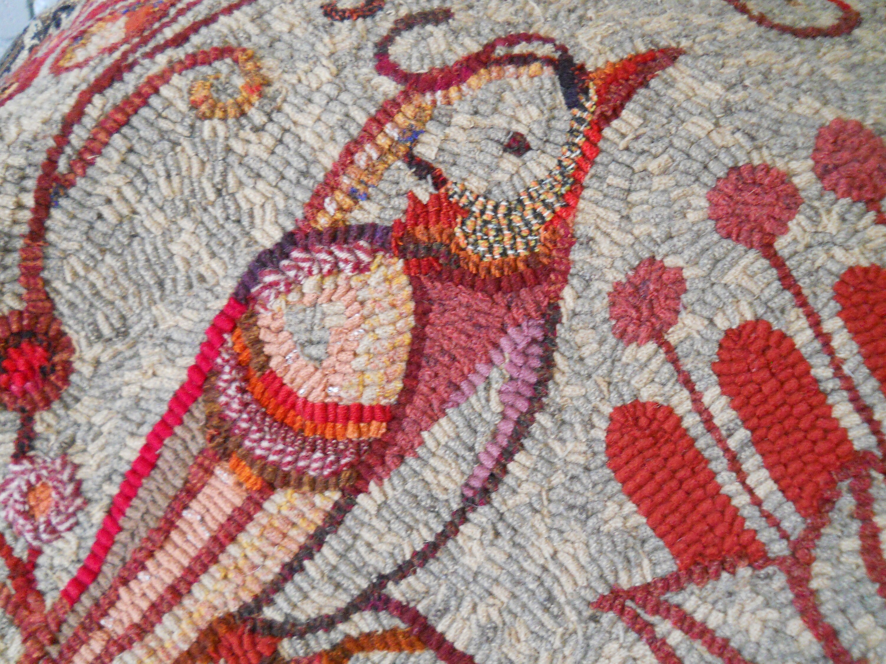 Hand Drawn PATTERN on 100% Primitive Linen RUG HOOK Hooking Michelle ...