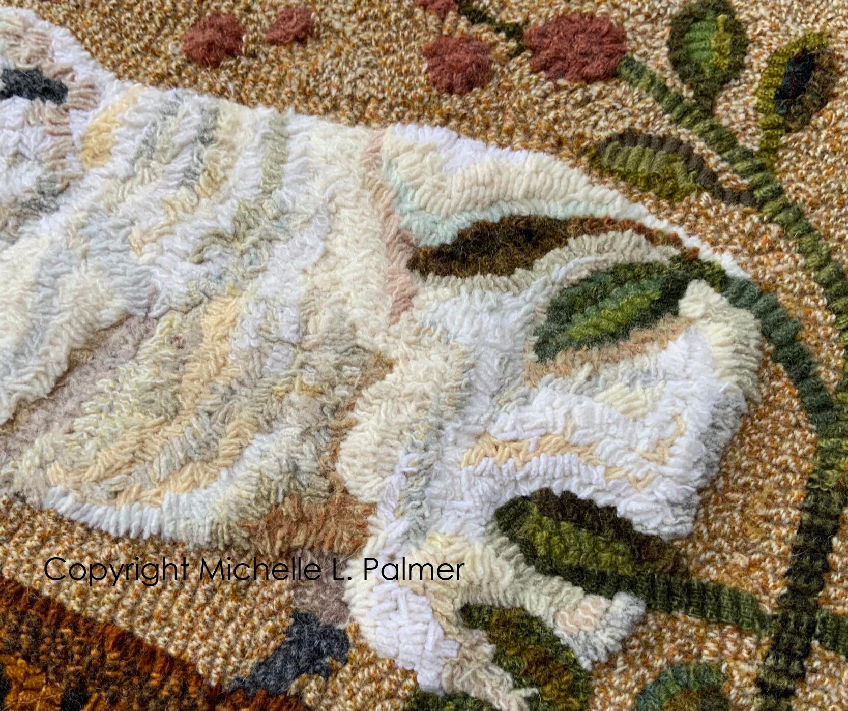 PATTERN RUG HOOKING Pattern is Hand Drawn on 100% Prim Linen