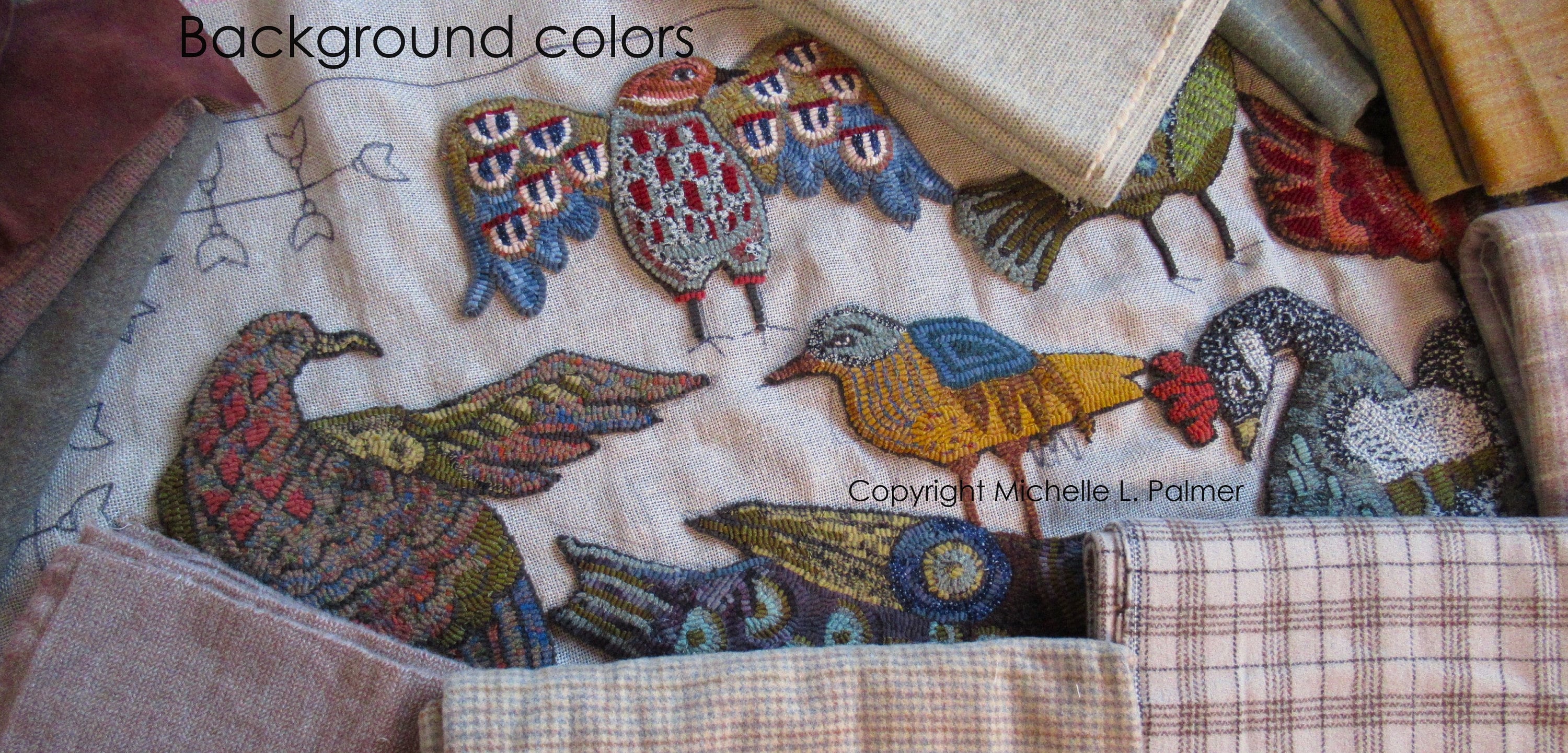 PATTERN for RUG HOOKING Hand Drawn 100% Prim Primitive Linen