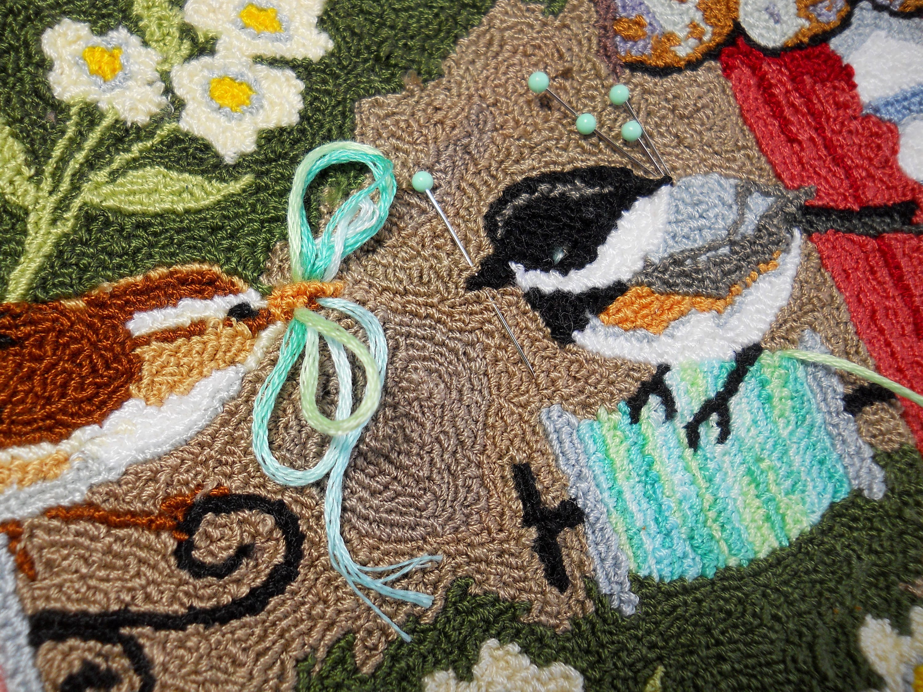 Punch Needle DIGITAL Download Jpeg and PDF PATTERN Embroidery Floss ...