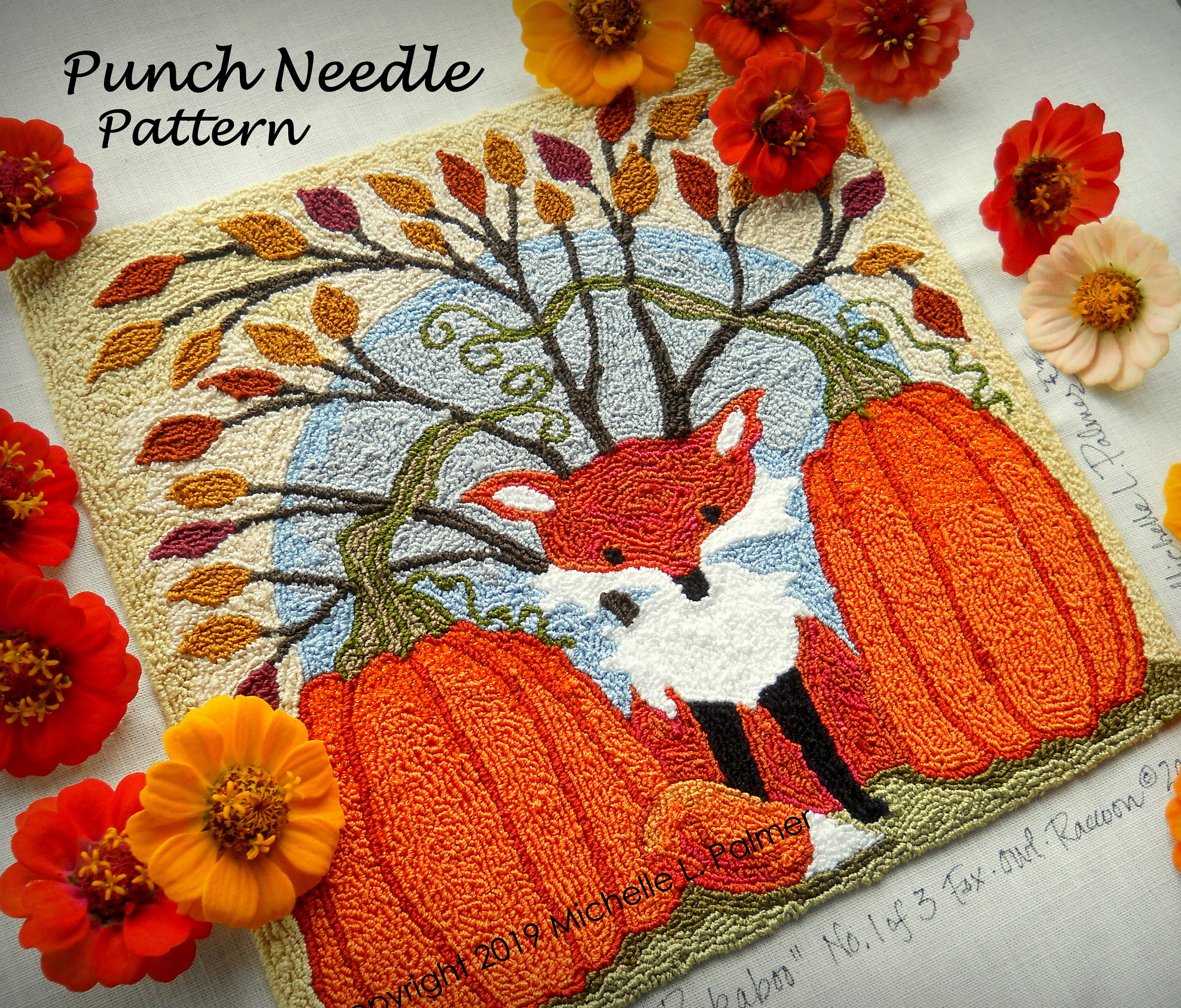 Punch Needle Embroidery DIGITAL Download Jpeg and PDF PATTERN
