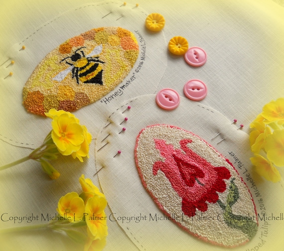 BEST SELLER Bumble Bee Punch Needle Embroidery Kit -   Punch needle  embroidery, Punch needle patterns, Punch needle