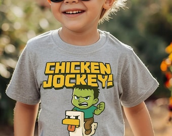 Chicken Jockey Maglietta, Maglietta Grafica Per Amanti Dei Polli Maglietta Minecraft P14931944 Chicken Jockey Maglietta, Maglietta Grafica Per Amanti Dei Polli Maglietta Minecraft P14931944