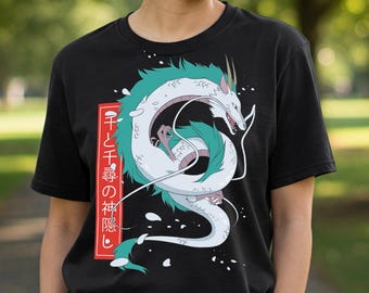 千と千尋の神隠し ハク シャツ、スタジオジブリ アニメTシャツ - Etsy 日本