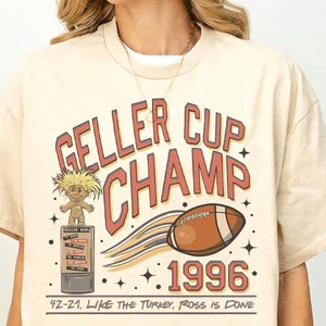 Geller Cup Champ Friendsgiving Shirt For Thanksgiving, The One With The Turkey Gift Shirt, Geller Bowl Champ Friendsgiving Turkeybowl Shirt