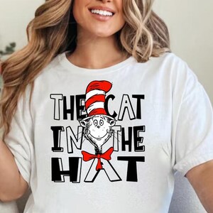 Dr. Seuss Shirt Die Katze im Hut Shirt / Print Across America Shirt / Katze im Hut T-Shirt / Dr. Suess Day Shirt / Dr. Suess Book T-Shirt
